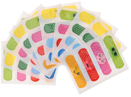 GALPADA Tiras Adhesivas Impermeables y Transpirables, 40 Unidades con Dibujos Animados de Pe para Cubrir Cortes para Niños y Uso Diario en Viajes