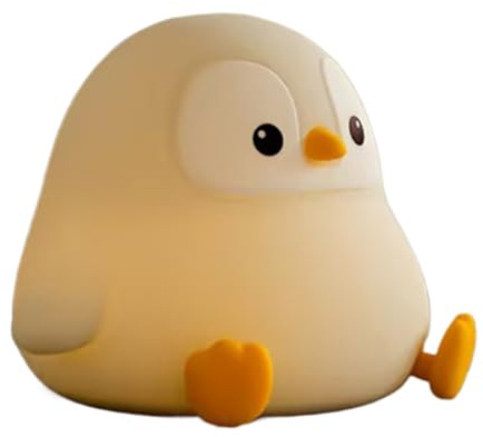 Manolyee Luz Nocturna para Habitación Infantil | Luz Nocturna Pingüino para Cama, Tenue Táctil Decorativa Ambiental Para Habitación Infantil De Cuna O Mesilla Niños Y Niñas