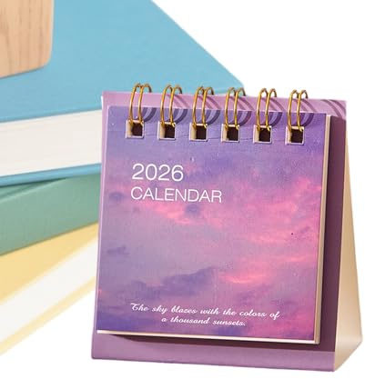 2026 Bordskalender Mini Månadsplanerare | Stående Liten Kalender För Skrivbord För Skola Kontor Och Vuxna Kvinnor Män Anställda Och Kollegor Jul Och Nyår Fars Dag Och