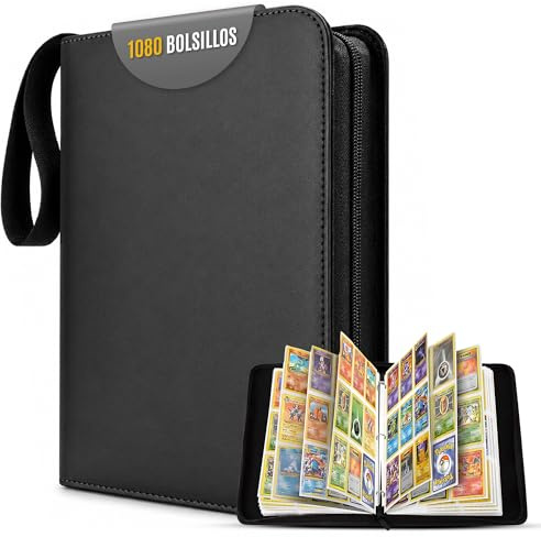 Album de Cartas Coleccionables PREMIUM 1080 Cartas | Binder Profesional con 60 Páginas y Fundas Integradas | Album para Cartas TCG | Card Binder de Alta Capacidad