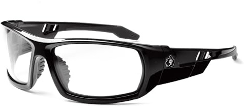 Ergodyne Skullerz Odin Safety Glasses - Black Frame, Clear Lens