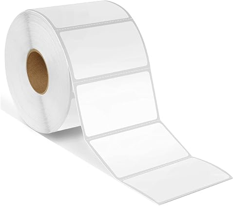 Spartan Industrial - 2.25 X 1.25 Direct Thermal Labels (10000 Count, 10 Rolls) UPC Barcode Stickers, SKU Labels, Address and Mailing - Compatible with Zebra and Rollo Printers
