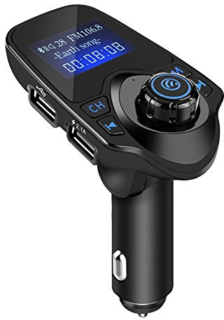 Bluetooth manos libres, cargador USB T11 Bluetooth manos libres kit coche reproductor MP3 transmisor FM