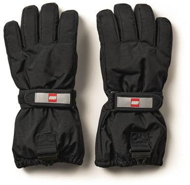 Lego Handschuhe Kinder 122-128 I Jungen I Handschuhe Winter Nylon I Schwarz Handschuhe Kinder