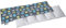 Medi Partners Coussin chauffant noyaux de cerise 60x20cm 800g 100% coton 5 Chambres par le froid Taie d'oreiller amovible (Créatures)
