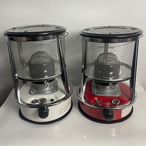 Uvency Chauffage Au Pétrole Avec Extincteur Automatique, Chauffage Mobile Pour Poêle À Pétrole Intérieur, Terrasse D'Urgence Sans Électricité Matériau En Acier Inoxydable 4,6 L/6 L/Red 4.6L