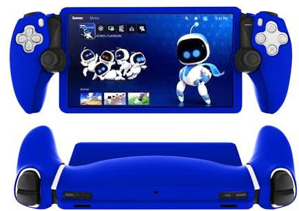 XBERSTAR Protective Case for PS5 Portal, Silicone Game Console Cover Sleeve, Non-Slip Anti-Scratch, Precise Fit, Blue