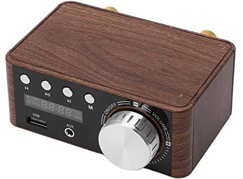 Mini Amplificador de Potencia 5.0, Amp 2 Canales 50W y con Entrada USB Mini Amplificador Estéreo HiFi Digital