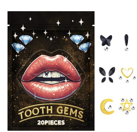 Kit de bijoux dentaires en C | Kit de pour décoration dentaire, amovible, réflectif dentaire pour débutants et amateurs de beauté