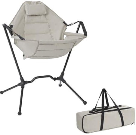 Silla De Camping Para Exterior Y Acampada Taburete Balanceante con Apoyo