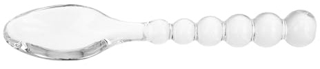 GALPADA Cucharas Pequeñas de Vidrio Transparente para Postres, Cucharillas de Cristal para Café Espresso y Gelatina, Utensilios Multifuncionales para Servir en Hogar, Restaurantes
