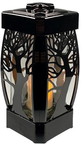Lanterne funéraire FISO Arbre Lampe funéraire Lampe de cimetière Bougie Lanterne de cimetière Design de lumière funéraire Éclairage commémoratif