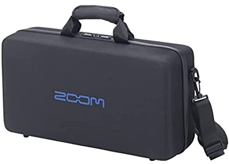 Zoom CBG-5n Padded Soft case, gig Bag, Carrying case G5n and G6 Guitar Multi-Effects Units and Effects Pedals, Protection & Transport for Guitar Accessories, Black with Blue Interior
