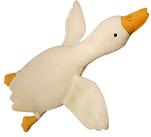 OUKEYI Goose Stuffed Animal 19.6 inchVery Huge Goose Plush Pillow Toy, Cute Giant White Goose Stuffed Animal Duck Plush Pillow