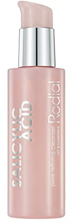 Rodial Salicylic Acid Gel Cleanser 145ml | Pink Diamond-Infused Face Cleanser | Decongesting and Tightening Cleansing Gel | Gentle Exfoliation for Healthy Skin Glow Look