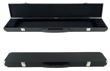 WUQIMUSC Violinen-, Viola- und Cello-Bogenkoffer, robuster Holzkörper, Hartschale zum Aufbewahren und Sammeln von Bögen, für 6 Bögen, schwarze Bögen