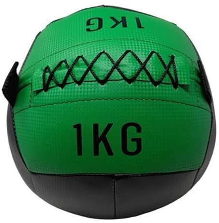 DONATIF Palla Medica 1 Kg, Palla Palestra e Home Gym Wall ball Ecopelle, Slam Ball, Fitness Palla per Esercizi e Allenamento funzionale, Home Fitness