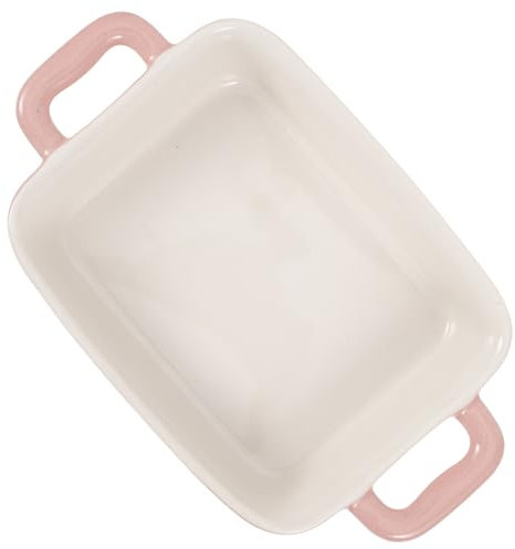 Ciieeo Keramik-backblech Für Mikrowelle Rosa Backform Hochwertiges Keramik-backutensil Zierlich Und Umweltfreundlich Leicht Zu Reinigen