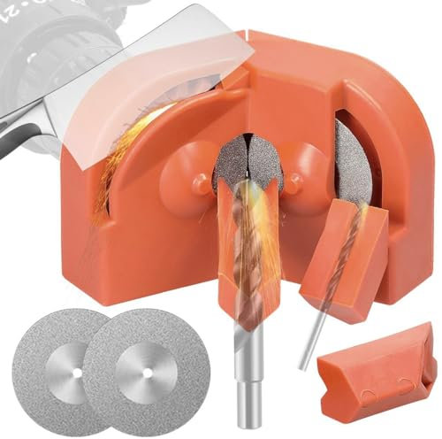 Affilatrice per Punte da Trapano a Percussione, Affilatrice per Punte da Trapano Elettrica per Tutte le Punte, Affilatrice per Punte da Trapano Multiuso Affilatrice per Punte da