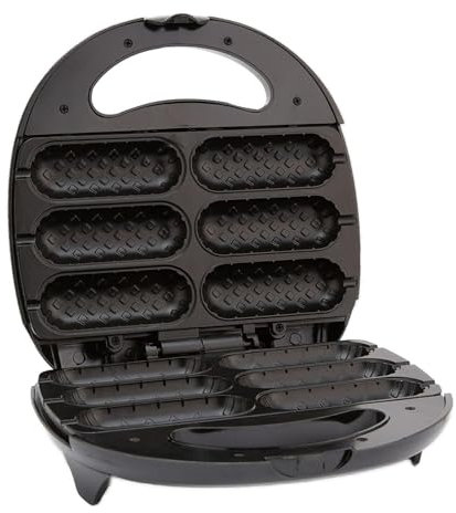 Qianly Dispositivo para Cocinar Perritos Calientes con Diseño de Maíz, Capacidad para 6