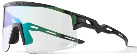 ROCKBROS Cycling Glasses Photochromic Sports Sunglasses Cycling Glasses for Men Women UV400 Protection TR90 Frame Windproof Cycling Accessories Bicycle Glasses