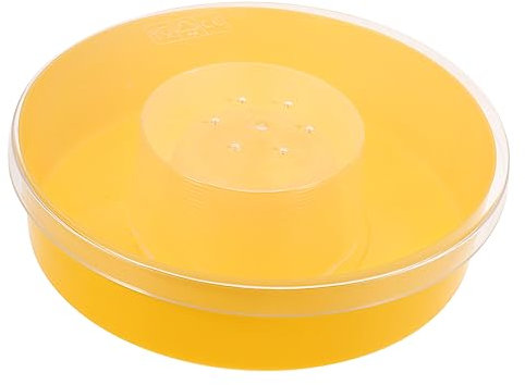 Veemoon Plastik Bienenfutterspender Runde Bienenfutterschale Bienenwasserfutter Imkereiwerkzeug Bienenbedarf Fütterungsschale Für Bienenbehausung