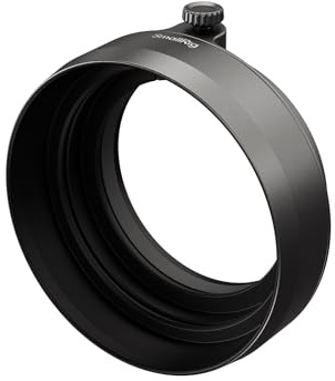 SMALLRIG X Half Lens Hood Sun Shade for Fujifilm, Shading Hood, Compatible with UV/VND Filters, Aluminum Alloy, Anti-Scratch Protective Cover, Anti-Glare (Charcoal Silver)- 5709