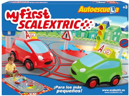 SCALEXTRIC - Circuito Preescolar My First Scalextric - Pista de Carreras Completa, Coches y mandos incluidos - Juguete para niños a Partir de 3 años