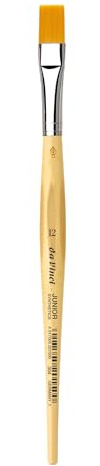 daVinci GH30412 Junior Synthetics Malerpinsel, flach Serie 304, Größe 12