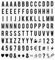 SNAGAROG 104 Stück DIY Dekorativ Buchstabe Karte Buchstaben Set schwarze Plättchen Buchstaben Zahlen Symbole Ergänzungsset für Leuchtkasten Erweiterung A3 A4 A5 Cinema Light Box (Schwarz)