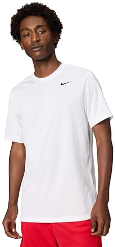 Nike Men's Dri-Fit Legend Fitness T-Shirt, White/Black, Large