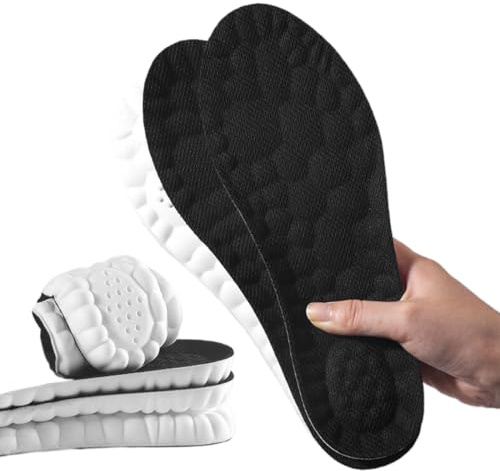 PYEUIFT 2 Pares Plantillas memory foam para Deporte, Plantillas Memory Foam, Trabajo y uso Diario - Plantillas Fascitis Plantar - Plantillas Ortopédicas Transpirables, Amortiguadoras - 43-44