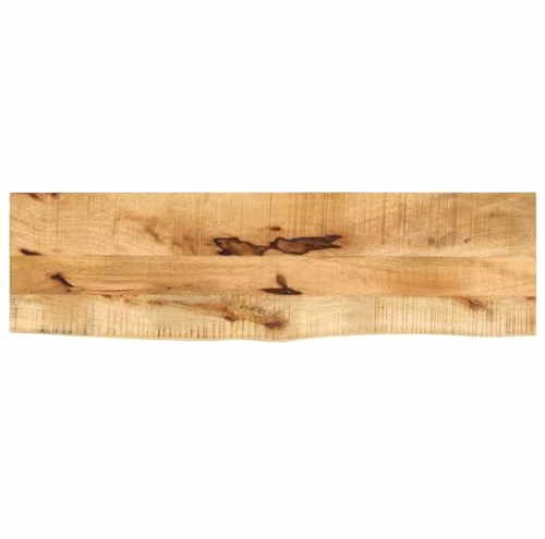 Snsowed Piano Tavolo 110x20x3,8 cm Bordi Vivi Legno di Mango Grezzo,Piano Tavolo,Piano per Tavolo da Cucina,Scrivania,Scrivania da Ufficio-370373