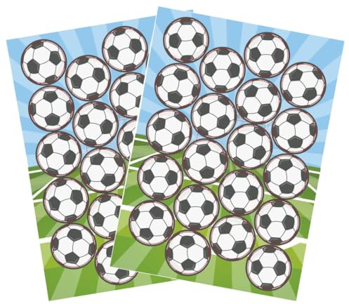 dekora, Pack 2x20 Mini Discos de Oblea de Balones de Fútbol, Decoraciones Futboleras Comestibles para Cupcakes, Muffins y Galletas, Discos Redondos 3,4 CM, Pack 2 Hojas