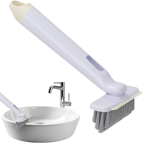 Spazzola a fessura – Spazzola rotante a 360 gradi per giunti | Detergente per crepe per cucina, per piastrelle per pavimento a parete, finestra, doccia, bagno, WC, cucina