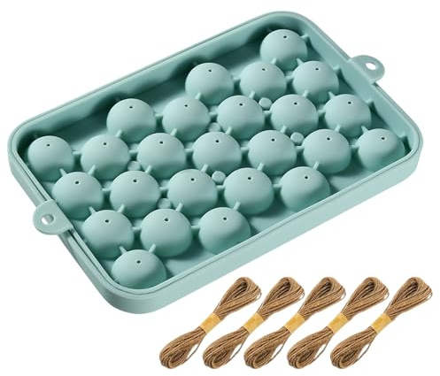 FrostyFlair kit de fabrication de savon, moules en silicone pour savons DIY, moules exquis en forme de raisin avec 100 m de ficelle de jute, savons faits main pour idées cadeaux sans savon