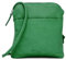 Designer Genuine Real Nappa Leather Handmade Women Small Ladies Travel Satchel Everyday Crossover Cross body Work Shoulder Handbag Bag (Green)