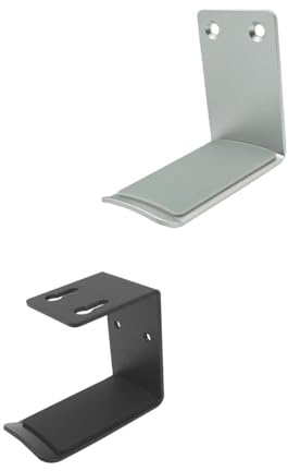 CAXUSD 2st Aluminiumlegering Hörlursstativ Hängare Punch Installation Starkt Och Lätt Att Installera För Skrivbord Och Väggar Hållare För Hörlurar Och Headset