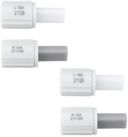 VGOL 2 Pares de Bisagras de Plástico con Amortiguador Giratorio (izquierda Y Derecha) para Asiento de Inodoro con Sistema de Cierre Suave.