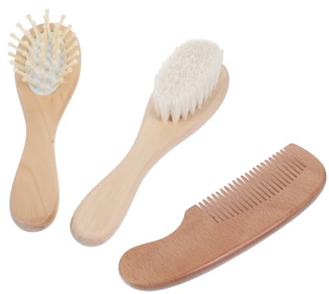 Abaodam Cepillos de Madera para Cepillo de Masaje Cabelludo Peine para Lavar el Cabello el Baño