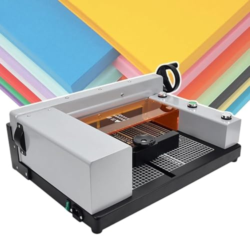 ZenSeFarin Coupe-Papier électrique,Coupe-Papier à Guillotine Automatique Robuste,épaisseur Coupe 40 Mm,Machine De Découpe De Papier De Bureau Et Industrielle,pour Bureau,école