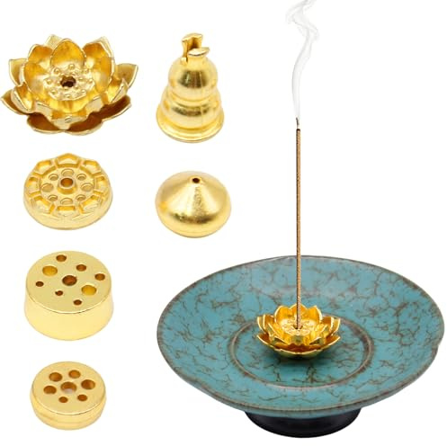 Tbintul Quemador de Incienso,7 en 1 Porta Incienso,Soporte Incienso para Sala de Yoga Oficina Casa