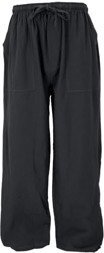 GURU SHOP Lätta yogabyxor, Tai Chi-byxor, sommarbyxor, unisex bomullsbyxor, män, bomull