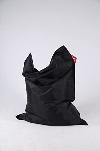 QSack Outdoor Sitzsack XXL, Toxproof Mikroperlen, schadstoffgeprüft, 140x180 cm (Schwarz)