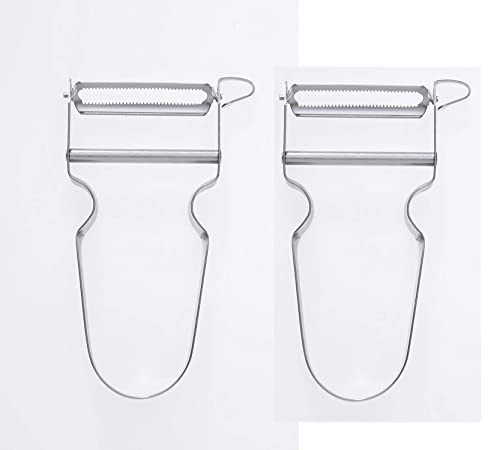 Zena Swiss OTHER 2 Pack-Swiss Star Vegetable Peeler, Carbon Steel Blade and Stainless Handle, 15