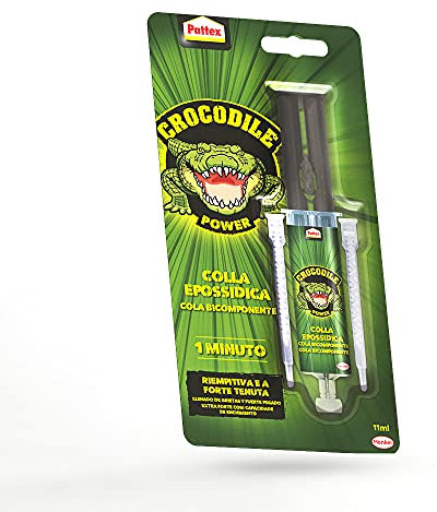 Pattex 2504150 Crocodile Power Epoxidkleber, 1 Minute, 11 ml