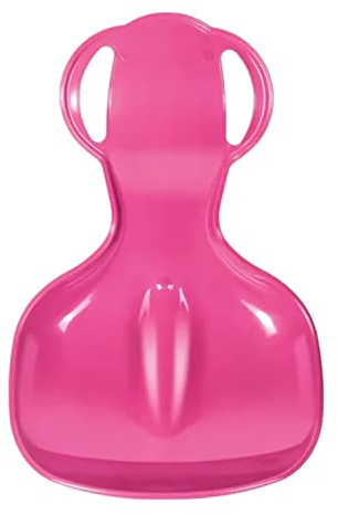 Sliding Plate Snow Slider Sled Sport Bear Plastic Pink