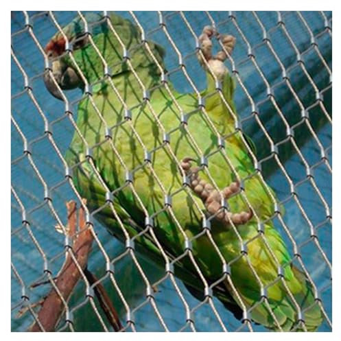 ZHZHXR Absturzsicherungsnetz in Großer Höhe, 304 Flexibles Edelstahl-Seilgeflecht, 1.5mm Drahtdurchmesser Sicherheitsnetz for Balkon(1x2m/3.28x6.56ft)