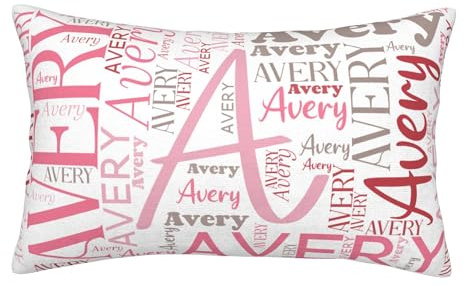 Custom Initial & Name Pillow Cover, Personalized Name Pillowcase for Kids