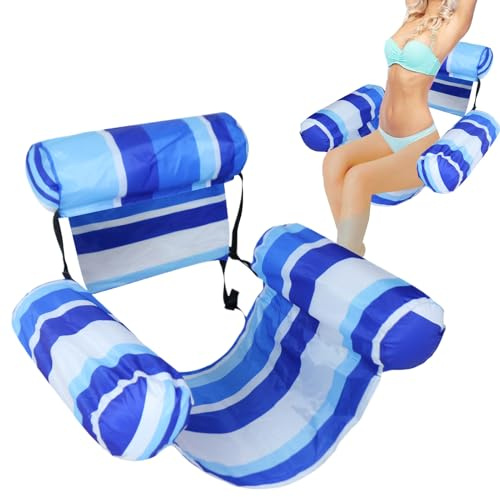 Sillón Hinchable para Piscina, sillón Hinchable – Relax Flotante en el Agua – para río, Lago, Playa, Vacaciones, relajación, días de
